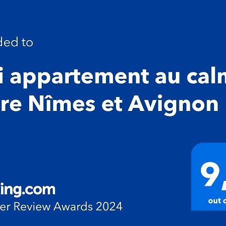 Joli Appartement Au Calme Entre Nimes Et Avignon Meynes Екстериор снимка
